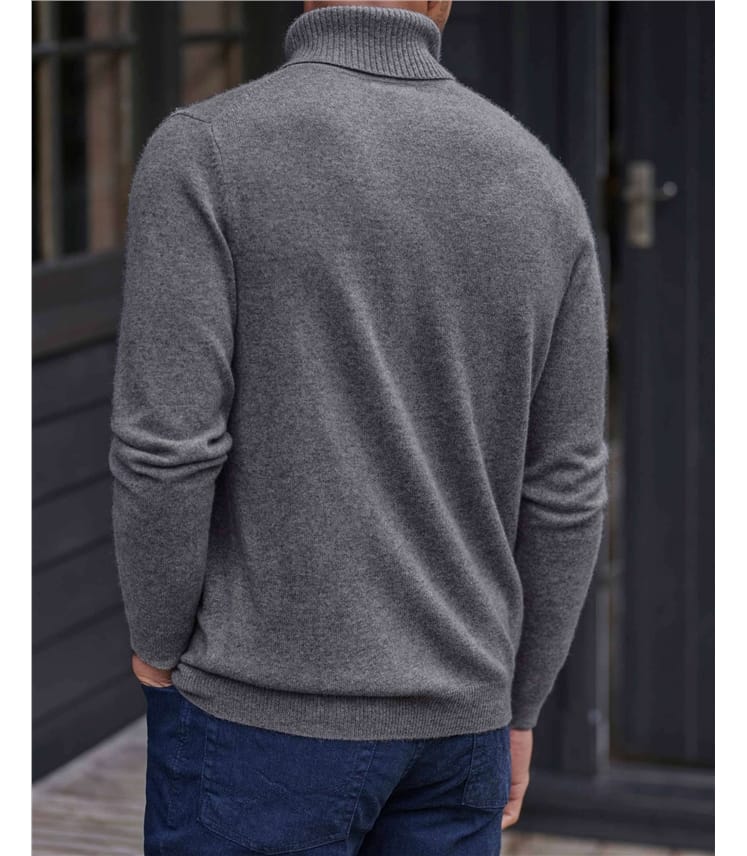Rollkragenpullover aus Kaschmir für Herren