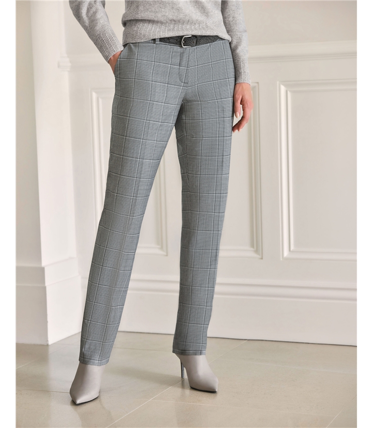 Slim Leg Wool Blend Trouser