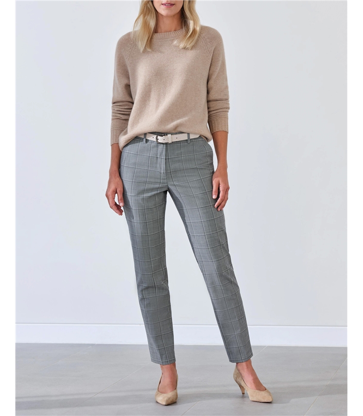 Slim Leg Wool Blend Trouser