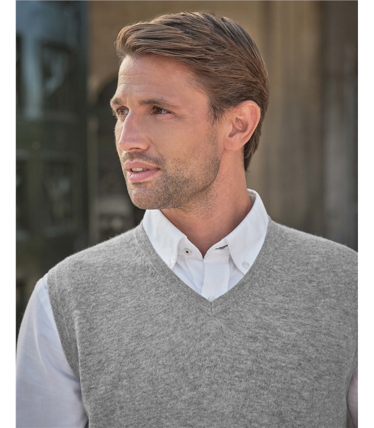 Mens Cashmere Slipover