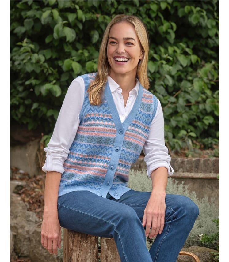 Fairisle Button Waistcoat