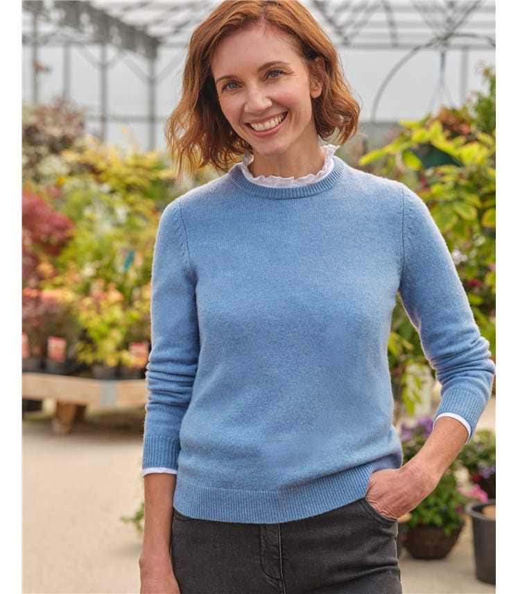 Womens Lambswool Crew