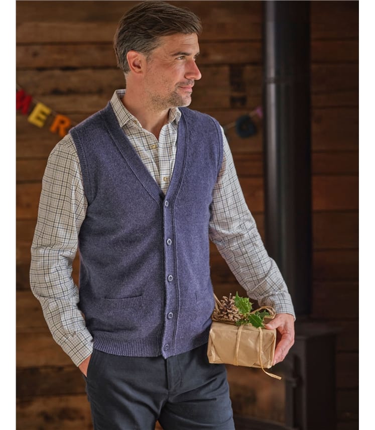 Mens Lambswool Waistcoat