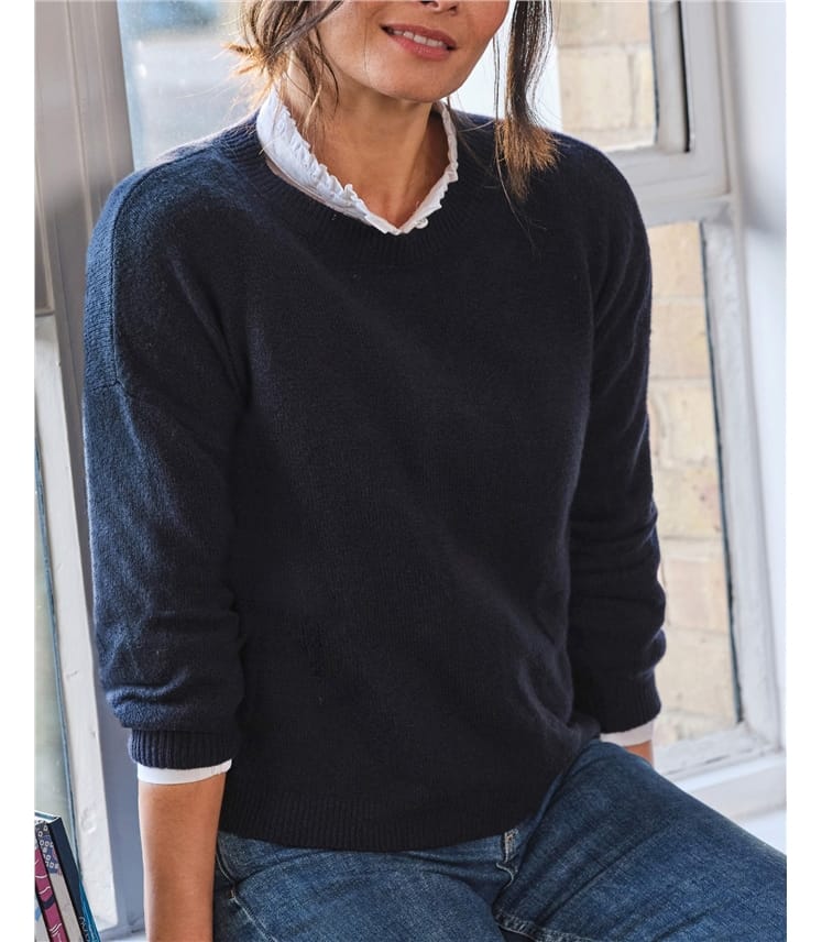 Lucille - Flauschiger Pullover mit Ballonärmeln