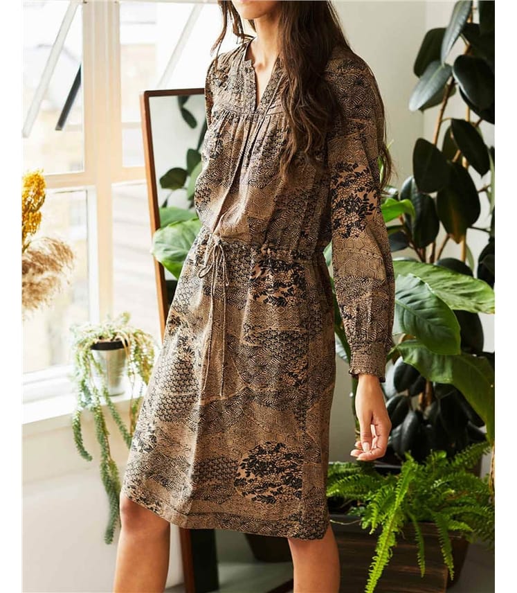 Carmen Lenzing Ecovero Robe en crêpe