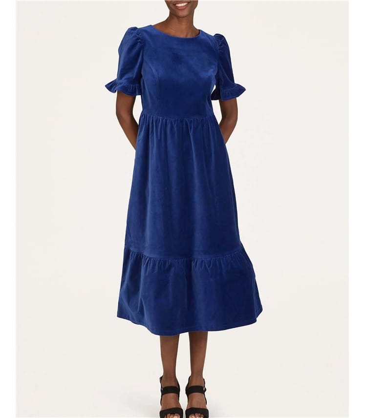 Alleegra - Samtkleid aus Bio-Baumwolle