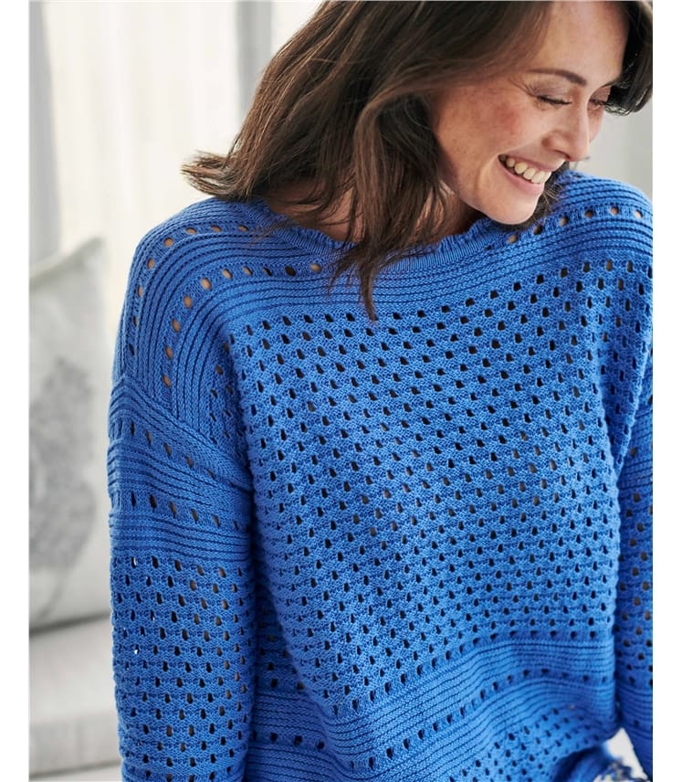 pointelle jumper