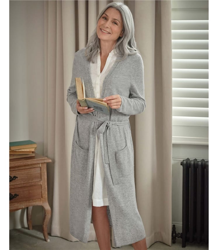 Robe de chambre luxueuse - Femme - Cachemire & Mérinos