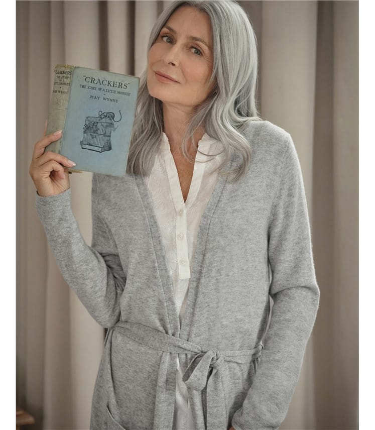 Robe de chambre luxueuse - Femme - Cachemire & Mérinos