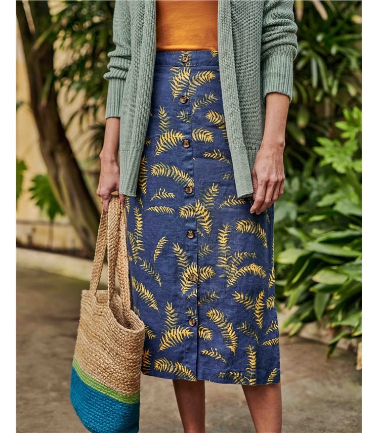 Tropical Printed Skirt