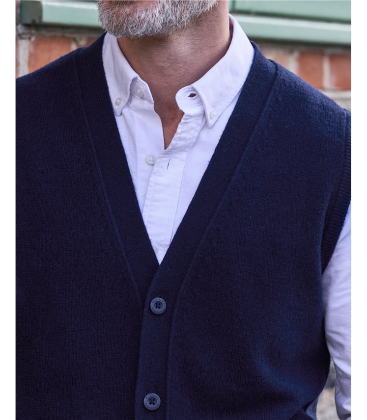 Mens Lambswool Waistcoat