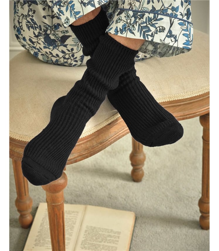 Socken aus Merinowolle und Kaschmir für Damen