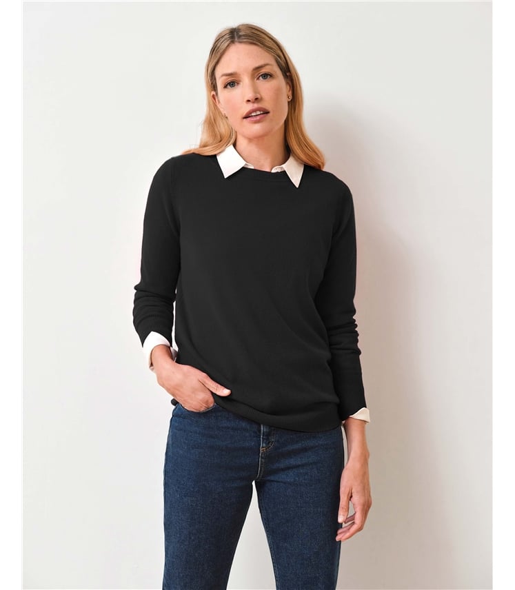 Womens Cashmere Boyfriend Sweater