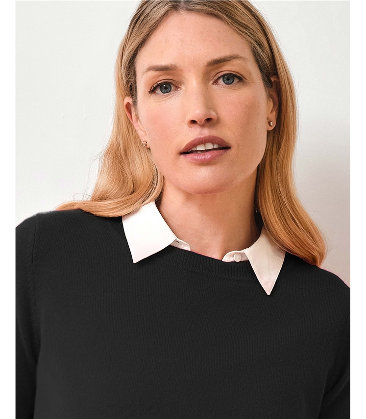 Womens Cashmere Boyfriend Sweater