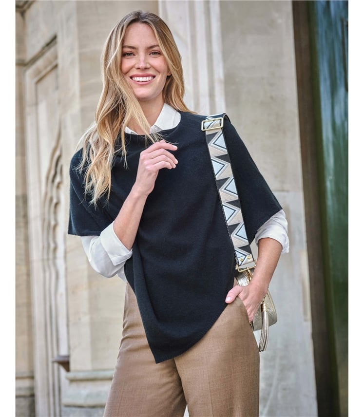 Organic Cashmere Gassato Poncho