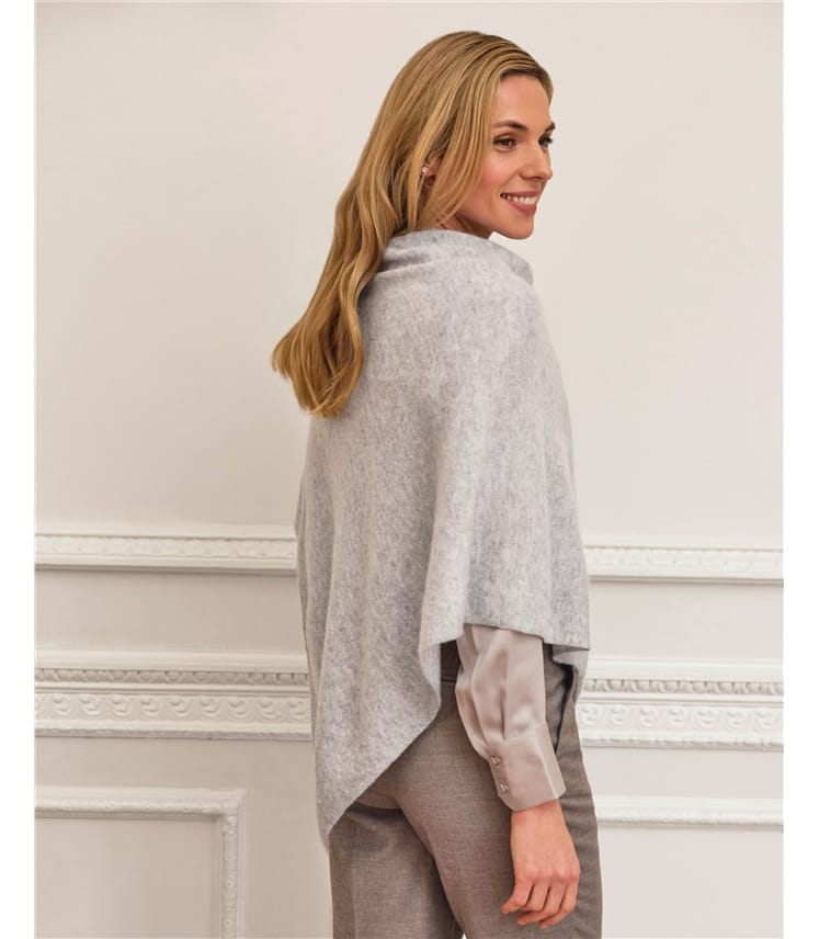 Organic Cashmere Gassato Poncho