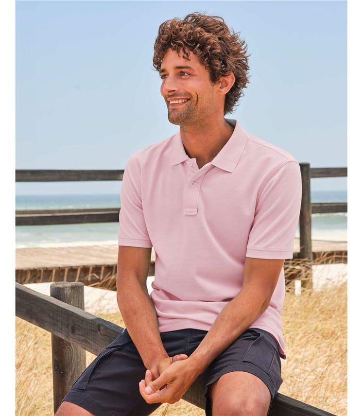 Lightweight cotton polo shirts on sale