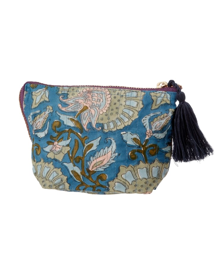 Blue | Small Cosmetic Bag | WoolOvers UK