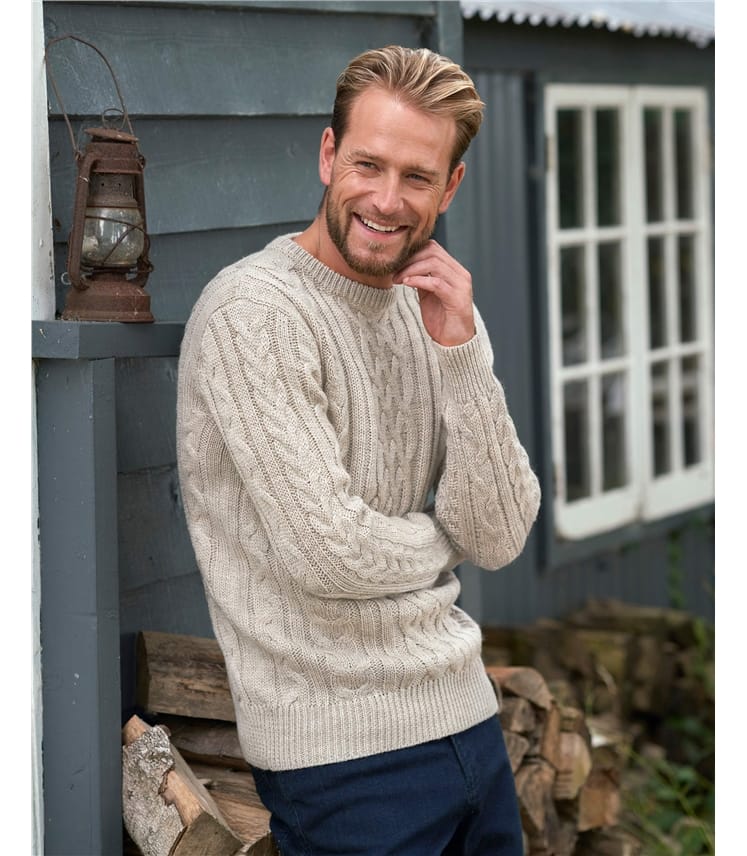 PULL HOMME PURE LAINE - CHIROLS - Ardelaine