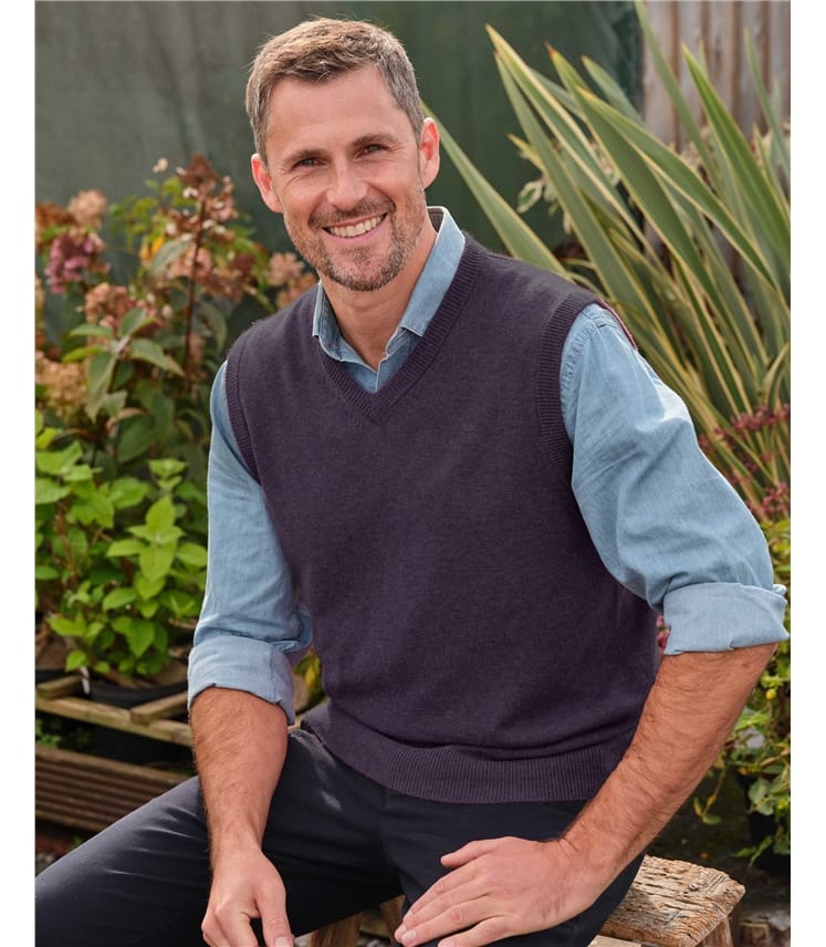 Pull sans manches - Homme - Cachemire & Mérinos