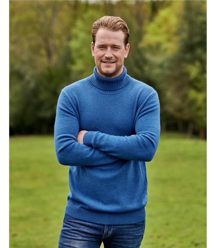 Billionaire Rollkragenpullover in Blau für Herren Herren Bekleidung Pullover und Strickware Rollkragenpullover 