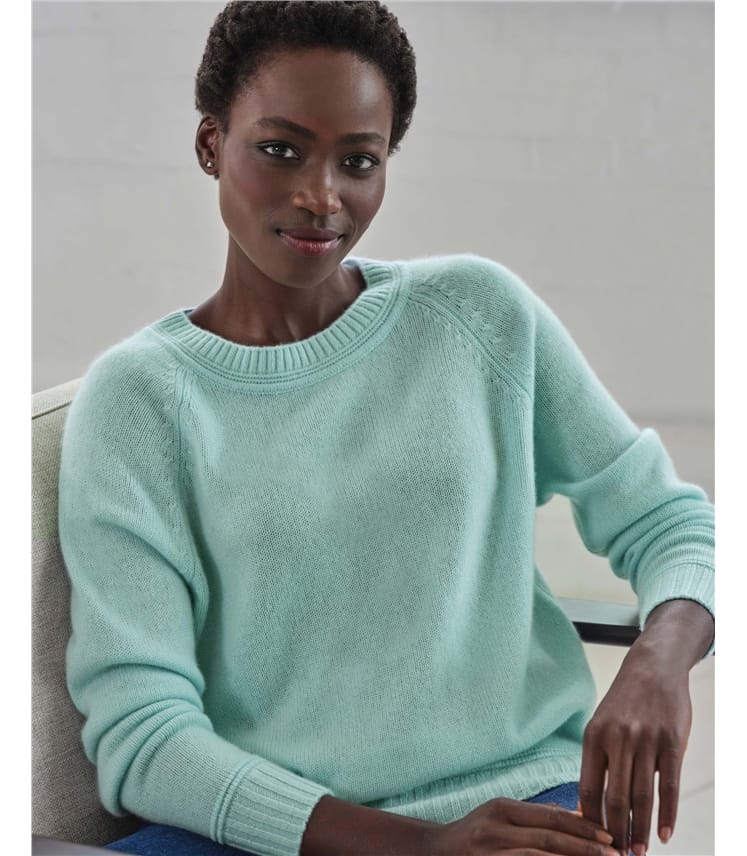 Cashmere Lofty Raglan Sleeve Jumper