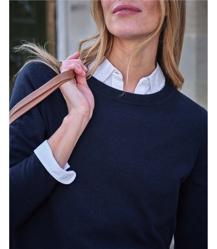 Womens Cashmere Boyfriend Sweater