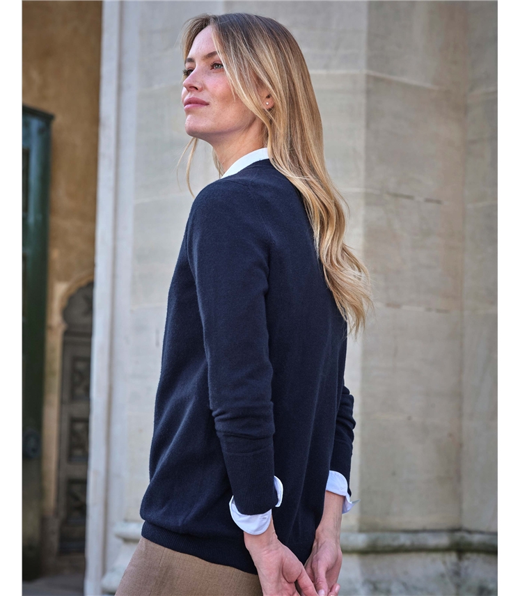 Womens Cashmere Boyfriend Sweater
