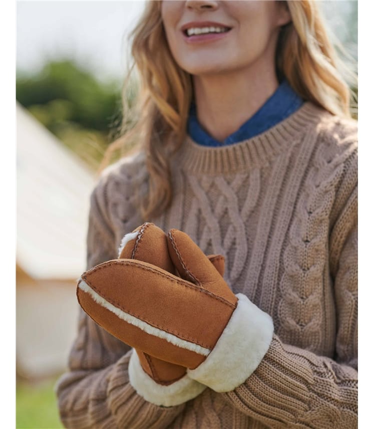 Sheepskin on sale gloves mittens