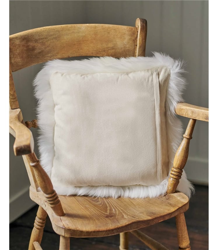 Natural Sheepskin Cushion WoolOvers UK