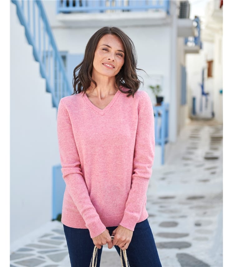 Lambswool Classic V Neck Sweater