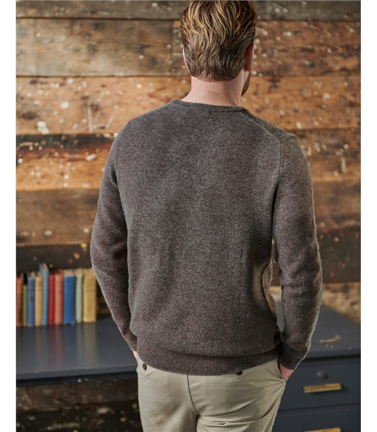 Pure Lambswool Knitted Crew Neck Jumper