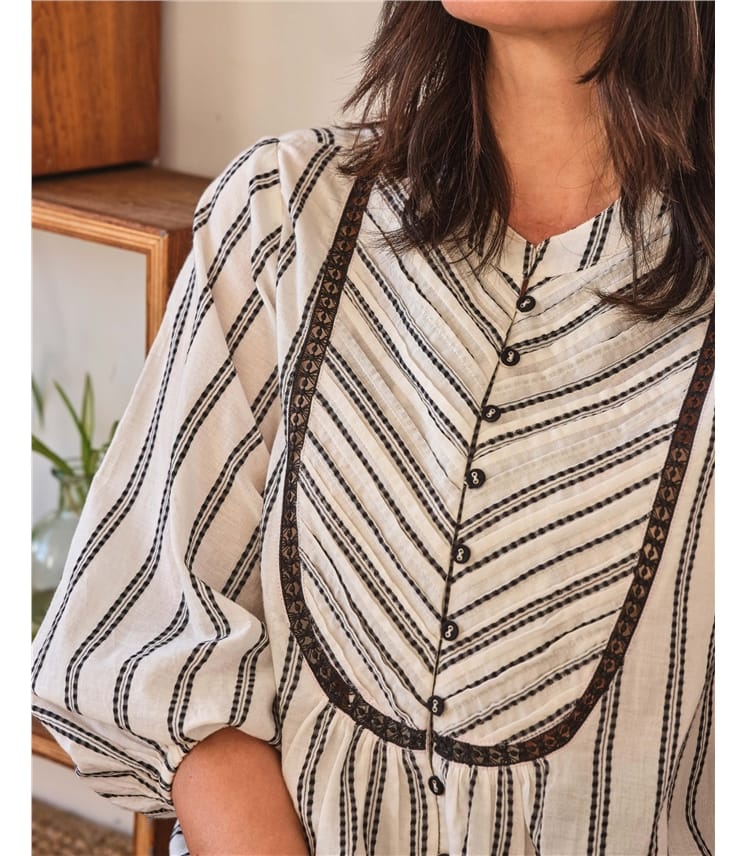 Lucilla Organic Cotton Stripe Blouse