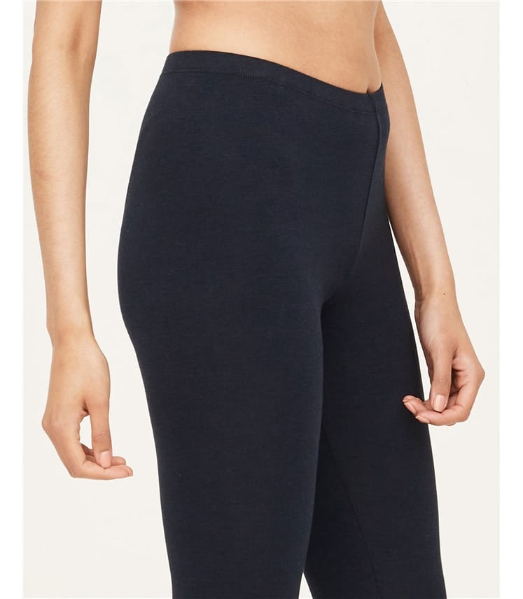 Navy blue thick leggings hotsell