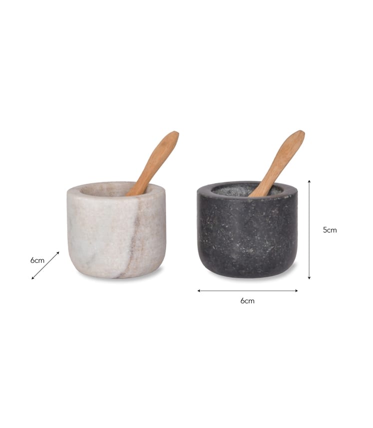 Marble And Granite Salt And Pepper Pots