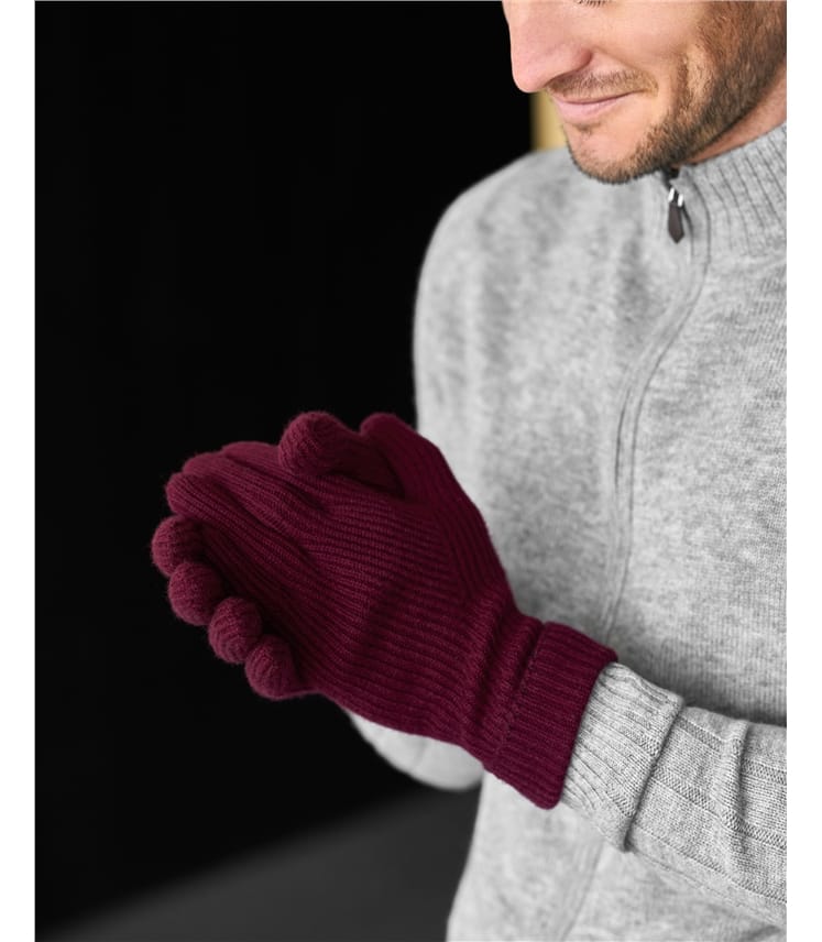 Mens Ribbed Gloves