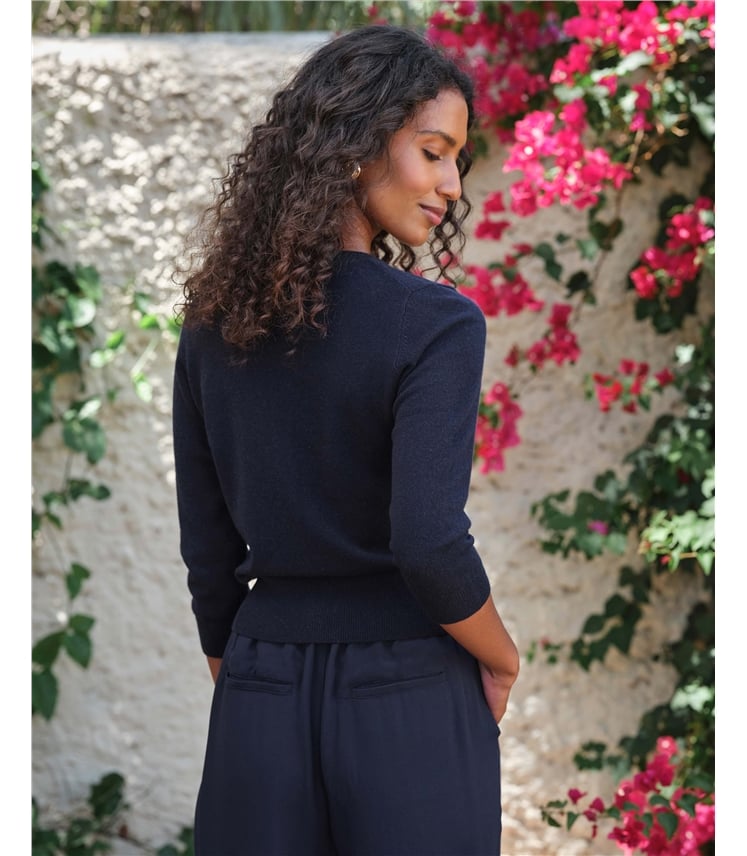 Cashmere Cropped Cardigan