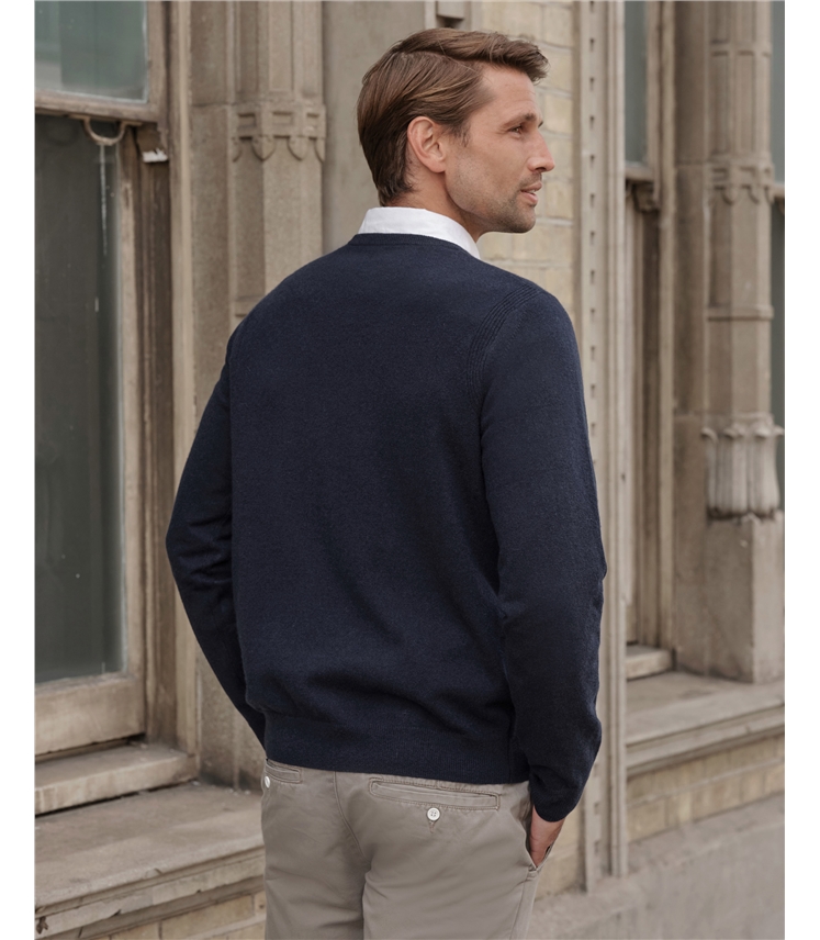 Mens Cashmere V Sweater