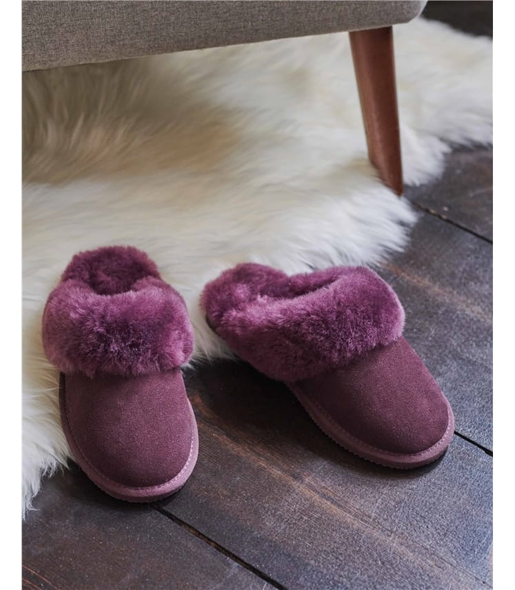 Sheepskin & Suede Mule