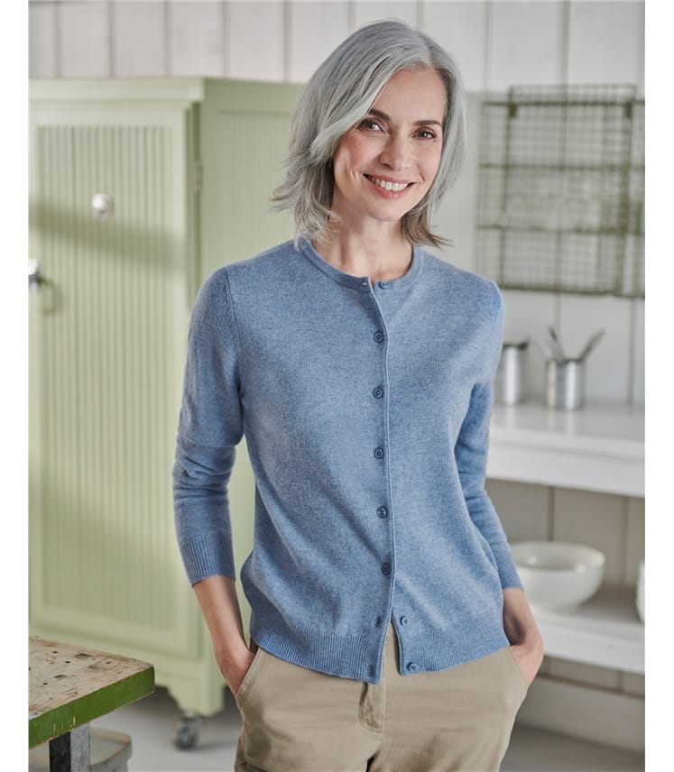 womens crew neck cardigans uk