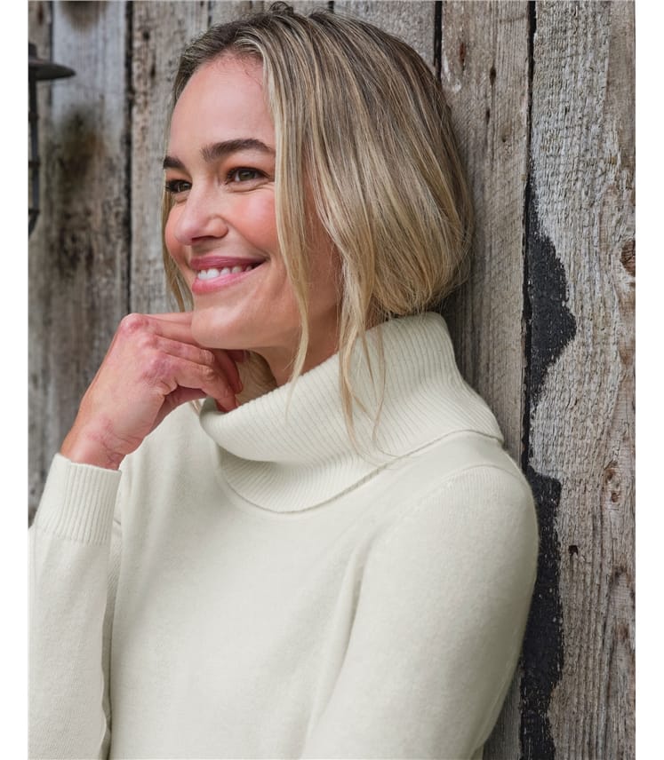 Cowl neck sweater white best sale