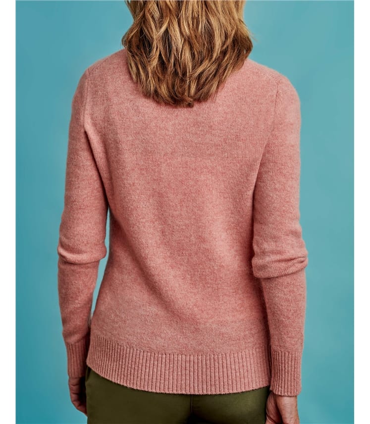 Lambswool Zip Thru Cardigan