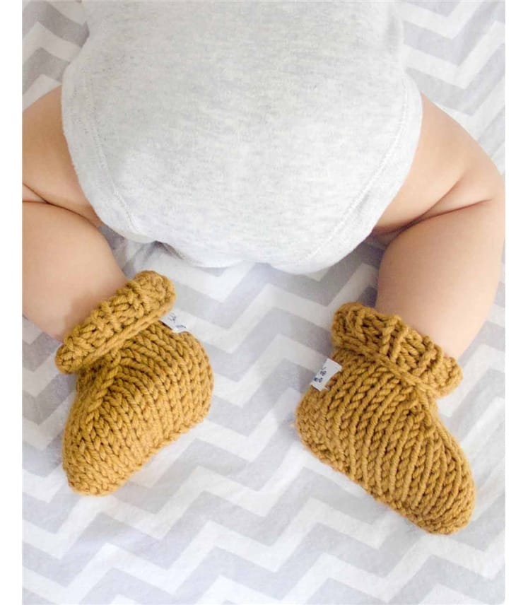 Kit moufles et chaussons pour bébé à tricoter - Maison - Pur Mérinos