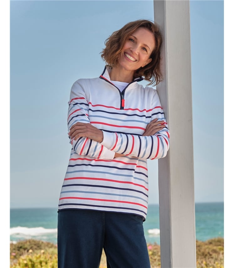 Organic Cotton Half Zip Sweatshirt