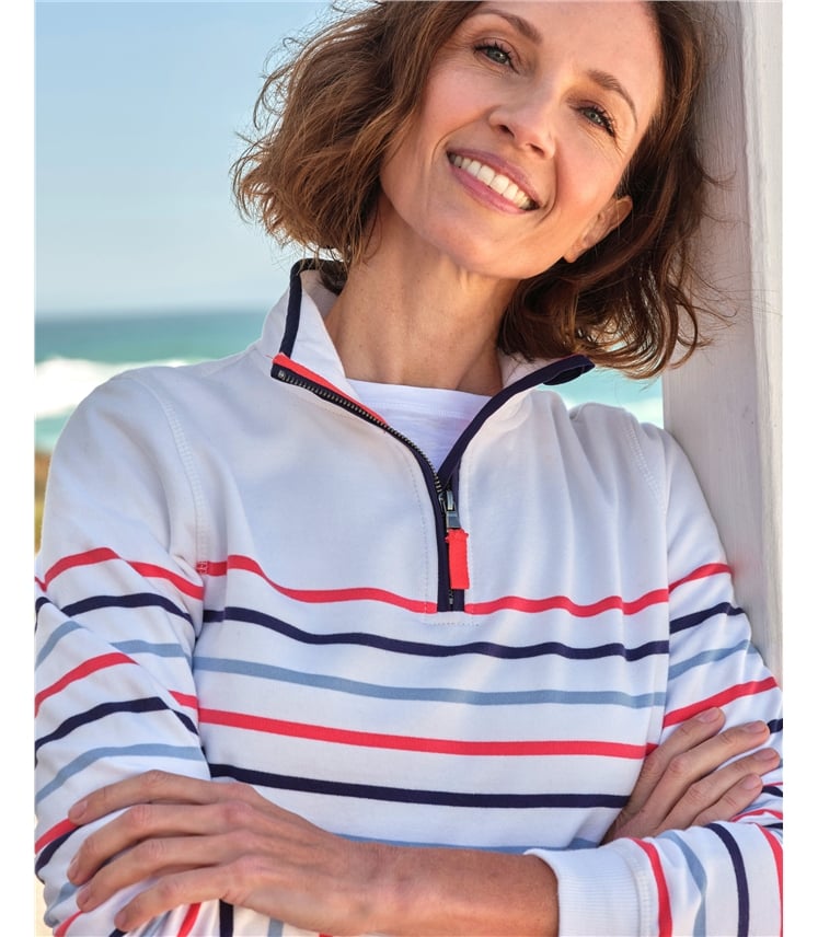 Organic Cotton Half Zip Sweatshirt
