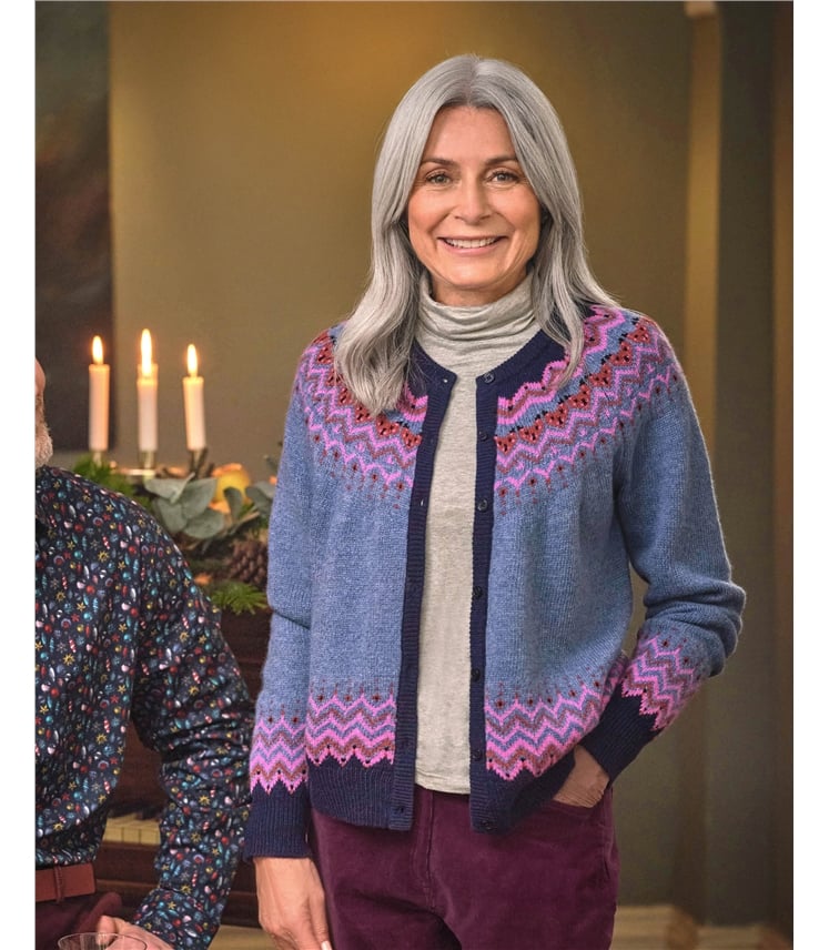 Nordic Fairisle Yoke Cardigan