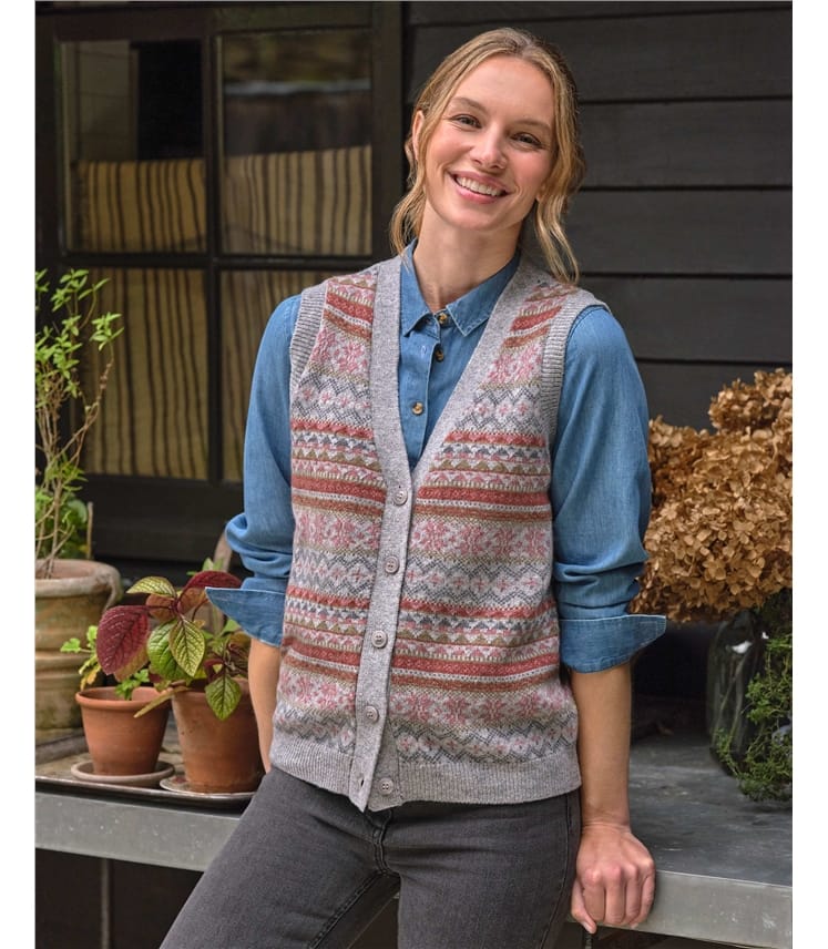 Fairisle Button Waistcoat