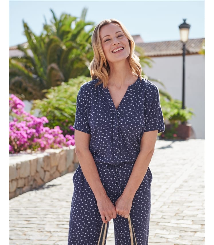 Jumpsuit mit Knöpfen für Damen