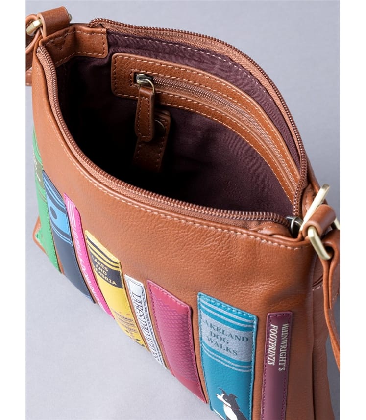 The Lakes Book Leather Cross Body Bag