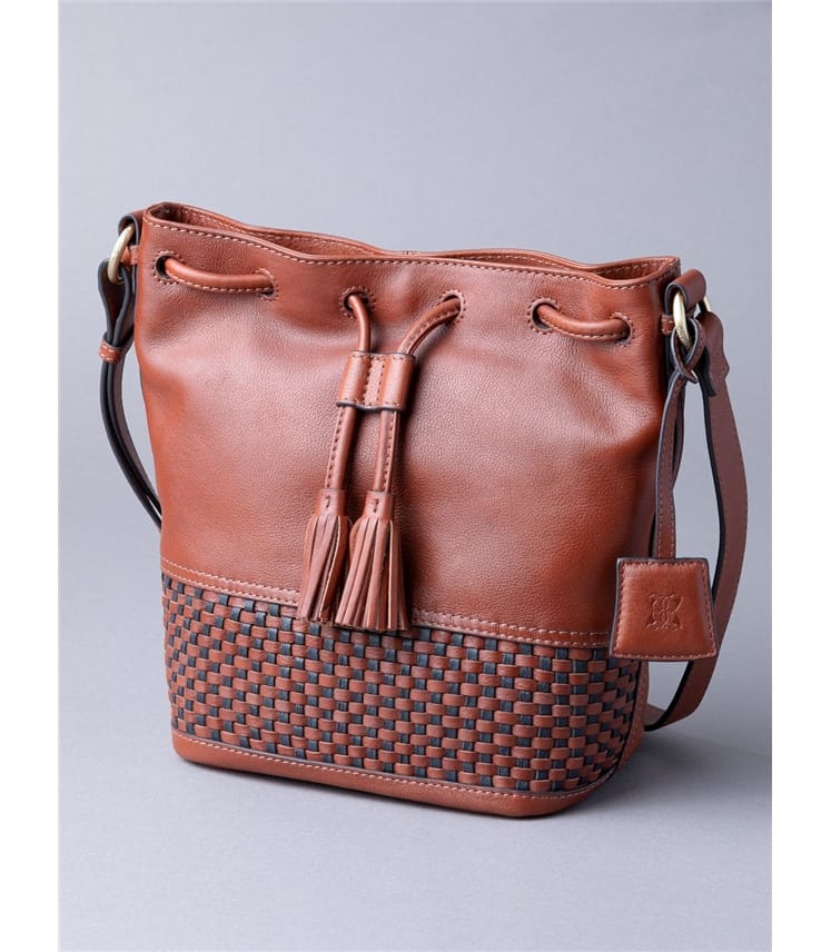 Cognac Waverton Leather Duffle Bag WoolOvers UK